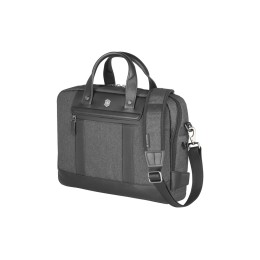 Портфель VICTORINOX Architecture Urban2 15" Briefcase 15'', серый, полиэстер/кожа, 42x13x31 см, 16 л