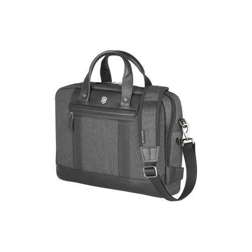 Портфель VICTORINOX Architecture Urban2 15" Briefcase 15'', серый, полиэстер/кожа, 42x13x31 см, 16 л