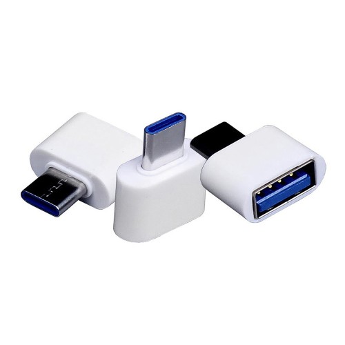 Универсальный адаптер USB Type-C папа Type-A мама, белый