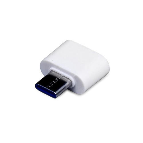 Универсальный адаптер USB Type-C папа Type-A мама, белый