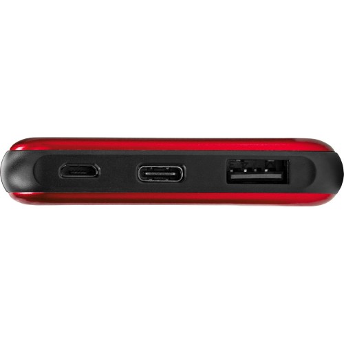 Внешний аккумулятор «Forge» v.2, металл, 10000mah, красный