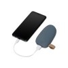 Внешний аккумулятор в форме камня «Stone», 5200 mAh, серо-синий
