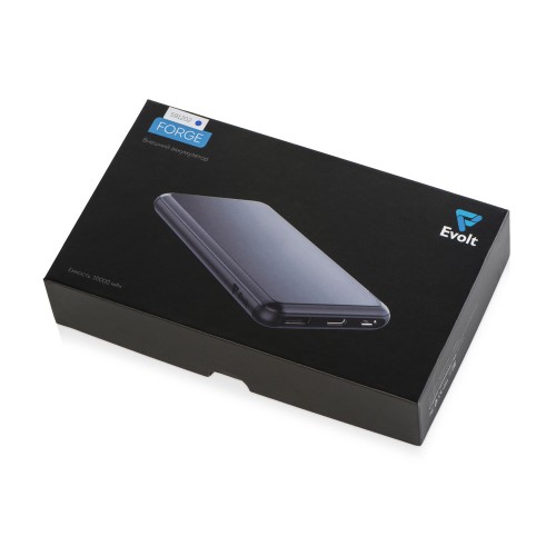Внешний аккумулятор «Forge» v.2 металл,  10000mah, синий