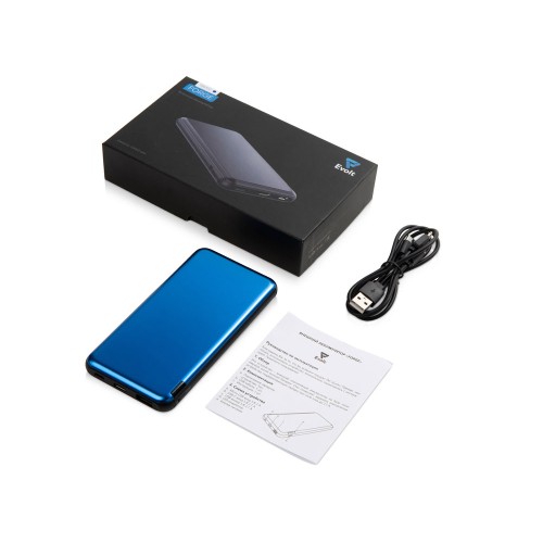 Внешний аккумулятор «Forge» v.2 металл,  10000mah, синий