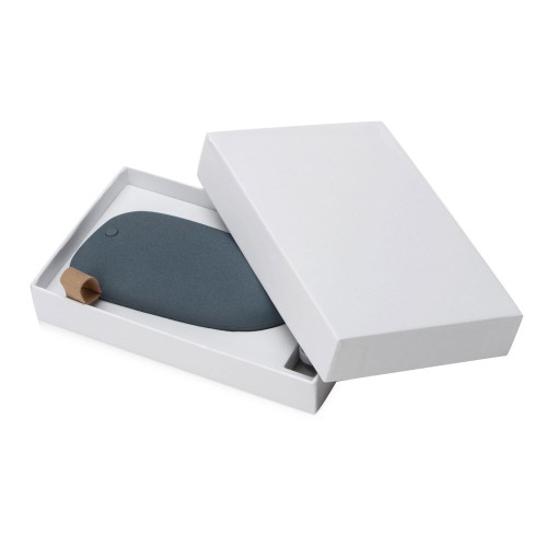 Внешний аккумулятор в форме камня «Stone», 5200 mAh, серо-синий