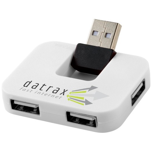 USB Hub "Gaia" на 4 порта, белый