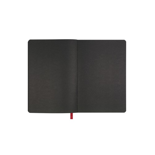 Скетчбук "Sketch & Art" в мягком переплете 140х210 мм, 100 л. черной бумаги 100 гр., красный