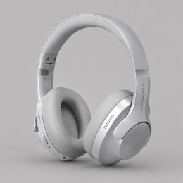 Беспроводные накладные наушники Stereo Ultra ANC, BT 5.4, ANC/ENC, 500мАч, серебристый, Deppa