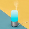 Увлажнитель воздуха с подсветкой "Breathe", белый/серебристый