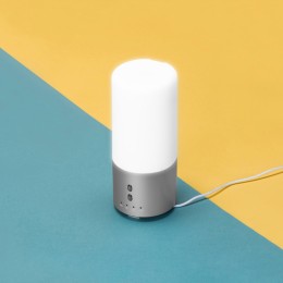 Увлажнитель воздуха с подсветкой "Breathe", белый/серебристый
