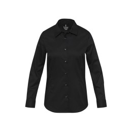 Citrine женская рубашка из твила - сплошной черный