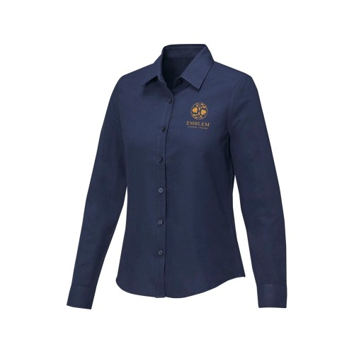 Pollux Женская рубашка с длинным рукавом, темно-синий