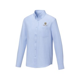 Pollux Мужская рубашка с длинными рукавами, светло-синий