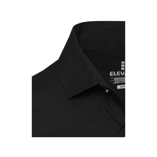 Carnelian мужская рубашка из поплина - сплошной черный