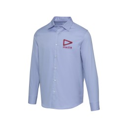 Citrine мужская рубашка из твила - Светло-синий