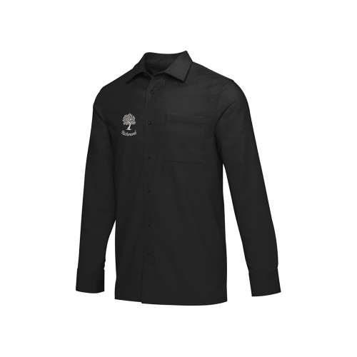 Alum вельветовая рубашка унисекс - сплошной черный