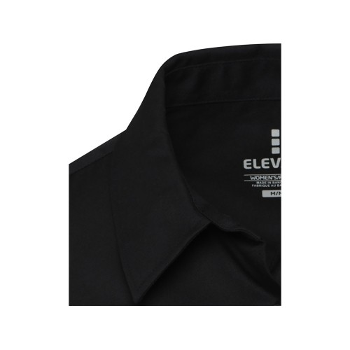 Citrine женская рубашка из твила - сплошной черный