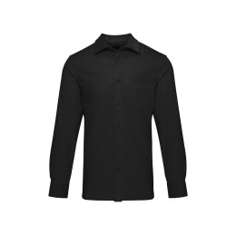 Alum вельветовая рубашка унисекс - сплошной черный