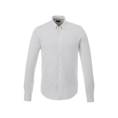 Мужская рубашка Bigelow из пике с длинным рукавом, белый