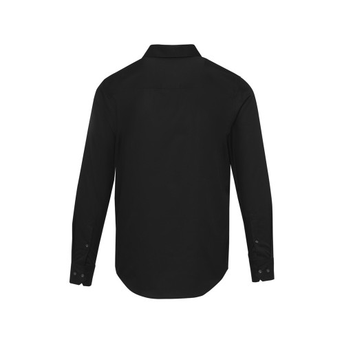 Citrine мужская рубашка из твила - сплошной черный