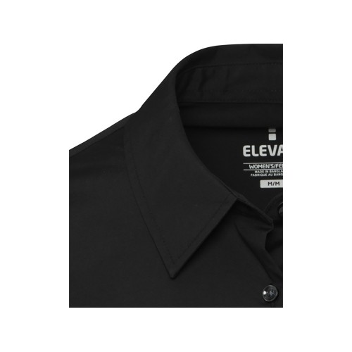 Carnelian женская рубашка из поплина - сплошной черный