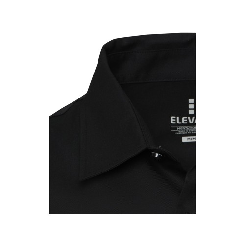 Citrine мужская рубашка из твила - сплошной черный