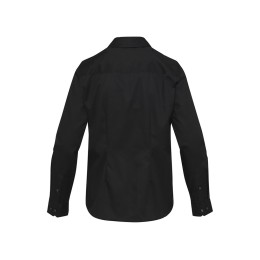 Citrine женская рубашка из твила - сплошной черный