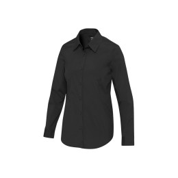 Carnelian женская рубашка из поплина - сплошной черный
