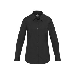 Carnelian женская рубашка из поплина - сплошной черный