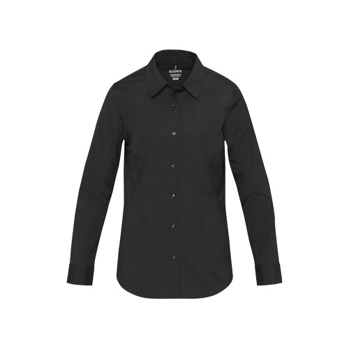 Carnelian женская рубашка из поплина - сплошной черный