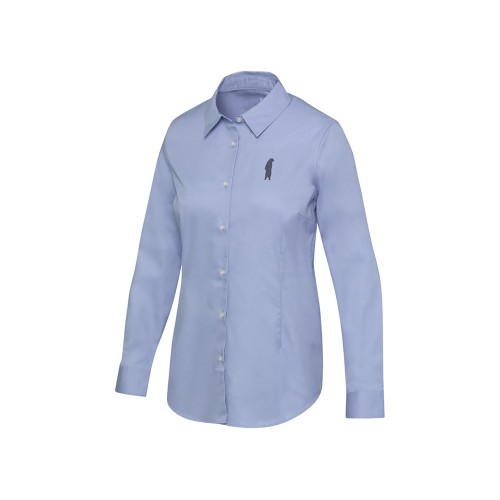 Citrine женская рубашка из твила - Голубой