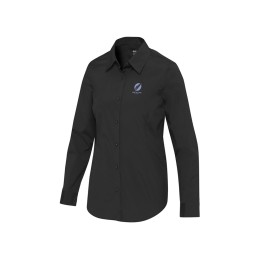 Carnelian женская рубашка из поплина - сплошной черный