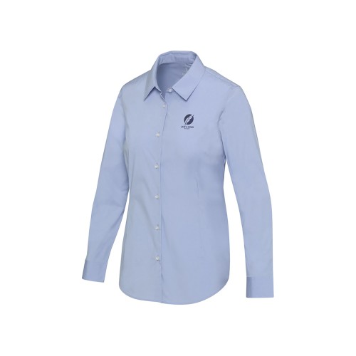 Carnelian женская рубашка из поплина - Голубой