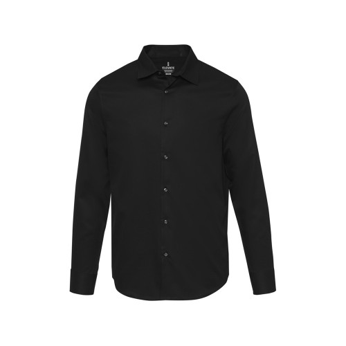 Citrine мужская рубашка из твила - сплошной черный