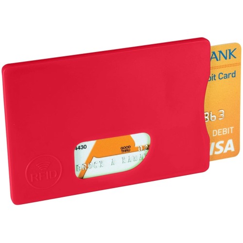 Защитный RFID чехол для кредитной карты "Arnox", красный