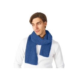 Шарф Nordend, крупный риб, классический синий