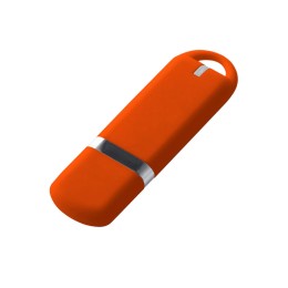 USB-флешка на 8 ГБ с покрытием soft-touch, оранжевый
