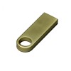 USB 3.0-флешка на 128 Гб с мини чипом и круглым отверстием, золотистый