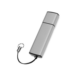 Флеш-карта USB 2.0 16 Gb металлическая с колпачком "Borgir", стальной
