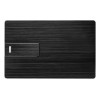 Флеш-карта USB 2.0 16 Gb в виде металлической карты "Card Metal", черный