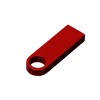 USB 2.0-флешка на 8 Гб с мини чипом и круглым отверстием, красный