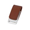 Флеш-карта USB 2.0 16 Gb с магнитным замком "Vigo", светло-коричневый/серебристый