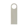 USB 2.0-флешка на 16 Гб с мини чипом и круглым отверстием, серебристый