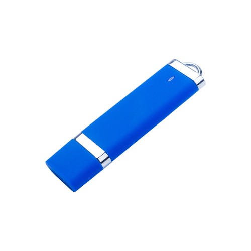 USB-флешка на 16 ГБ с покрытием soft-touch "Орландо", синий