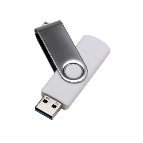 USB3.0/USB Type-C флешка на 32 Гб «Квебек C», белый