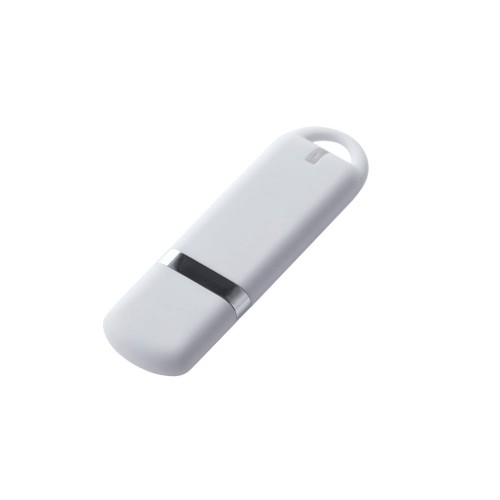 USB-флешка на 16 ГБ 3.0 USB, с покрытием soft-touch, белый