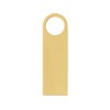 USB 2.0-флешка на 32 Гб с мини чипом и круглым отверстием, золотистыйй