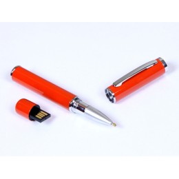 USB-флешка на 8 Гб в виде ручки с мини чипом, оранжевый