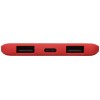 Портативное зарядное устройство «Reserve» с USB Type-C, 5000 mAh, красный