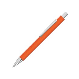 Ручка шариковая металлическая «Pyra» soft-touch с зеркальной гравировкой, оранжевый